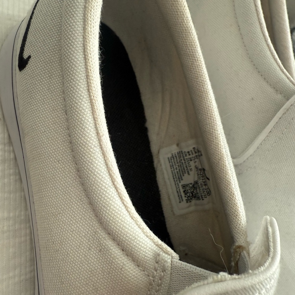 Nike Court Royal White Canvas Slip-On Loafers - Picture 2 of 4